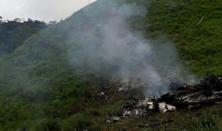 सेनाको हेलिकप्टर दुर्घटना हुँदा तीनजनाको मृत्यु