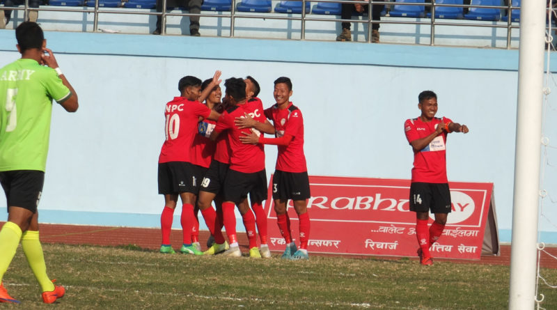 ए डिभिजन लिग : पहिलो हाफमा नेपाल पुलिस १-० अगाडी
