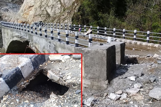 छ महिना टिकेन दुई करोडको पुल