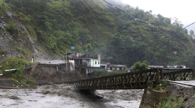 वर्षाले म्याग्दीमा २० जना सम्पर्क बिहीन, बेलिब्रिज बगायो